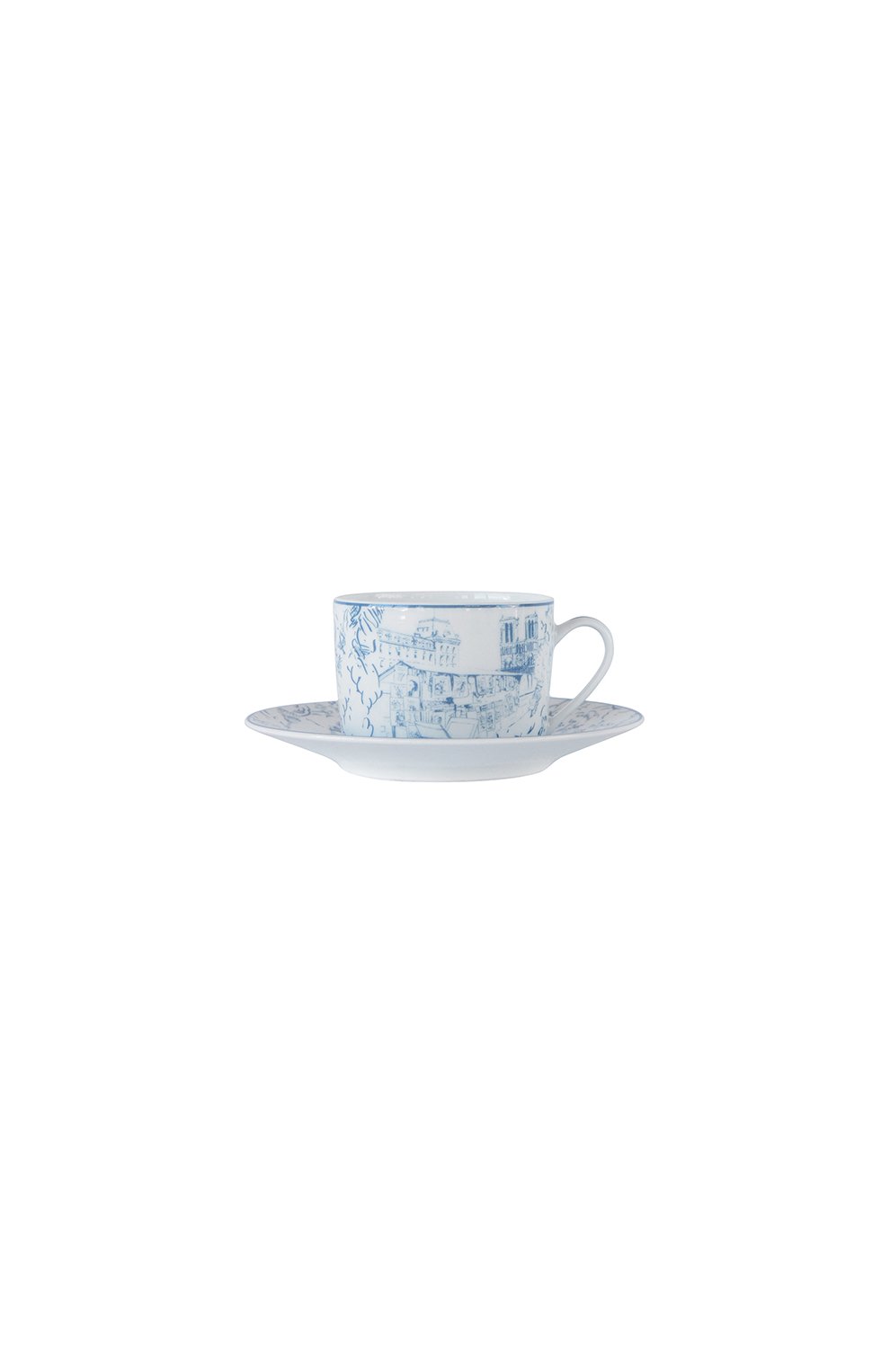 Набор из 2-х чайных чашек с блюдцами tout paris BERNARDAUD синего цвета, арт. 1980/22665 | Фото 3 (Ограничения доставки: fragile-2)