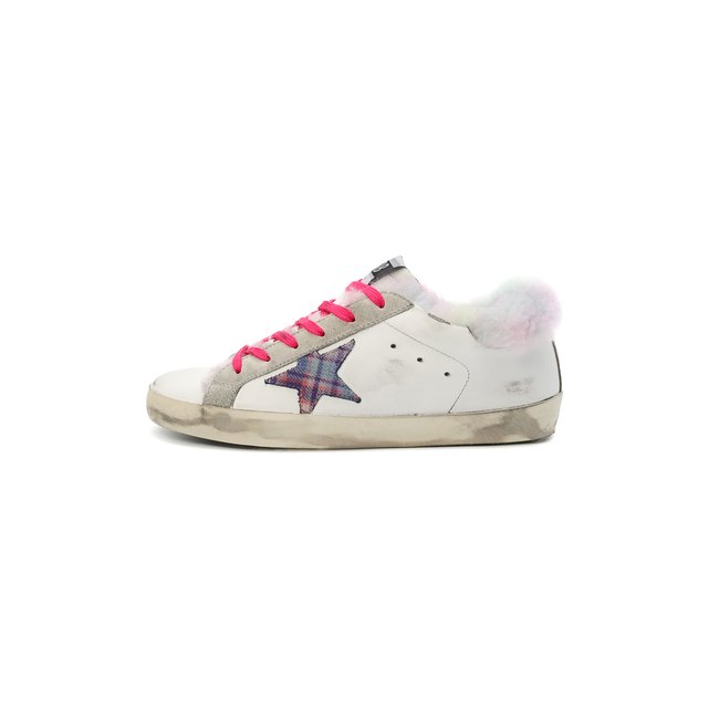 Кожаные кеды Superstar Golden Goose Deluxe Brand  GWF00101.F001950 Фото 3