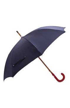 Женский зонт-трость PASOTTI OMBRELLI темно-синего цвета, арт. 142/PUNT0/3 | Фото 2 (Материал: Текстиль, Синтетический материал, Металл)