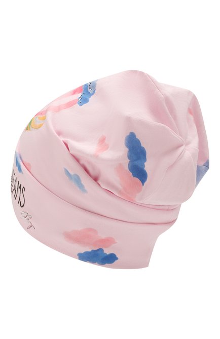 Детского хлопковая шапка IL TRENINO розового цвета, арт. 20 6918/E0 | Фото 2 (Материал: Текстиль, Хлопок)
