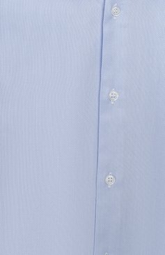 Детская хлопковая рубашка с воротником кент DAL LAGO голубого цвета, арт. N402/7317/7-12 | Фото 3 (Рукава: Длинные; Принт: Без принта; Случай: Повседневный, Формальный; Материал сплава: Проставлено, Проверено; Материал внешний: Хлопок; Мальчики-школьная форма: Рубашки; Драгоценные камни: Проставлено; Статус проверки: Проверена категория)