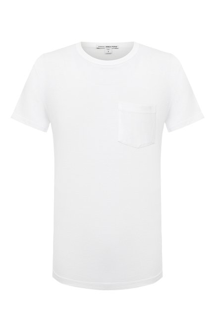 Мужская хлопковая футболка JAMES PERSE белого цвета, арт. MLJ3282 | Фото 1 (Материал внешний: Хлопок; Длина (для топов): Стандартные; Рукава: Короткие; Стили: Кэжуэл; Принт:  Без принта)