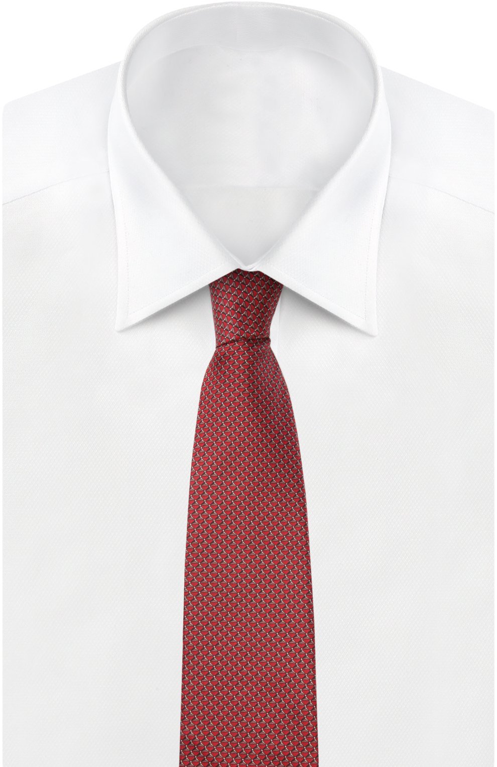 Мужской комплект из галстука и платка LANVIN красного цвета, арт. 4228 | Фото 3 (Материал: Текстиль, Шелк)