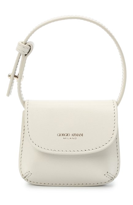 Женская сумка GIORGIO ARMANI белого цвета, арт. Y1H377/YTF4A | Фото 1 (Материал: Натуральная кожа; Размер: mini; Сумки-технические: Сумки top-handle)