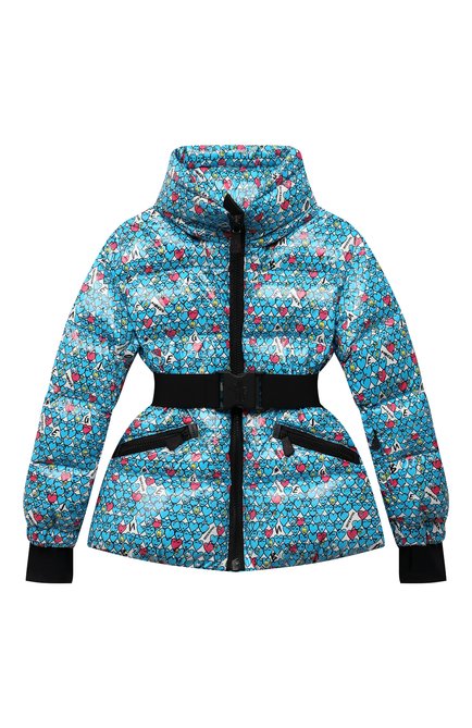 Детская пуховая куртка MONCLER голубого цвета по цене 112000 руб., арт. G2-957-1A54V-10-595GB/4-6A | Фото 1