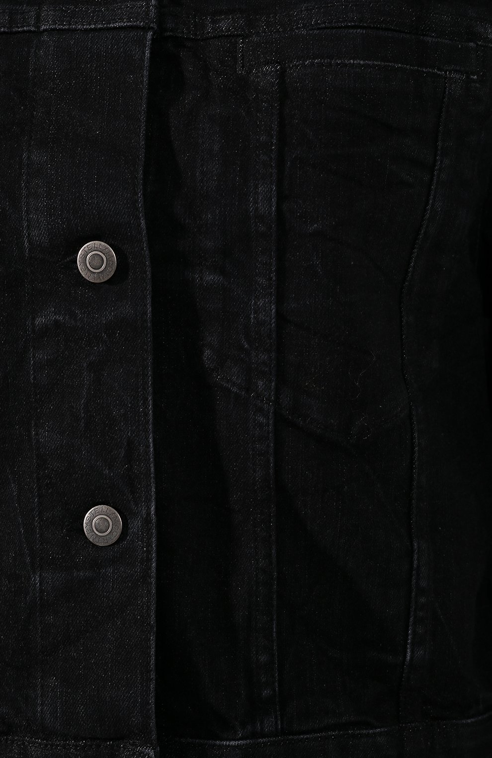 Женская джинсовая куртка STELLA MCCARTNEY черного цвета, арт. 591394/SNH41 | Фото 5 (Кросс-КТ: Куртка, Деним; Рукава: Длинные; Материал внешний: Хлопок, Деним; Длина (верхняя одежда): Короткие; Статус проверки: Проверена категория)