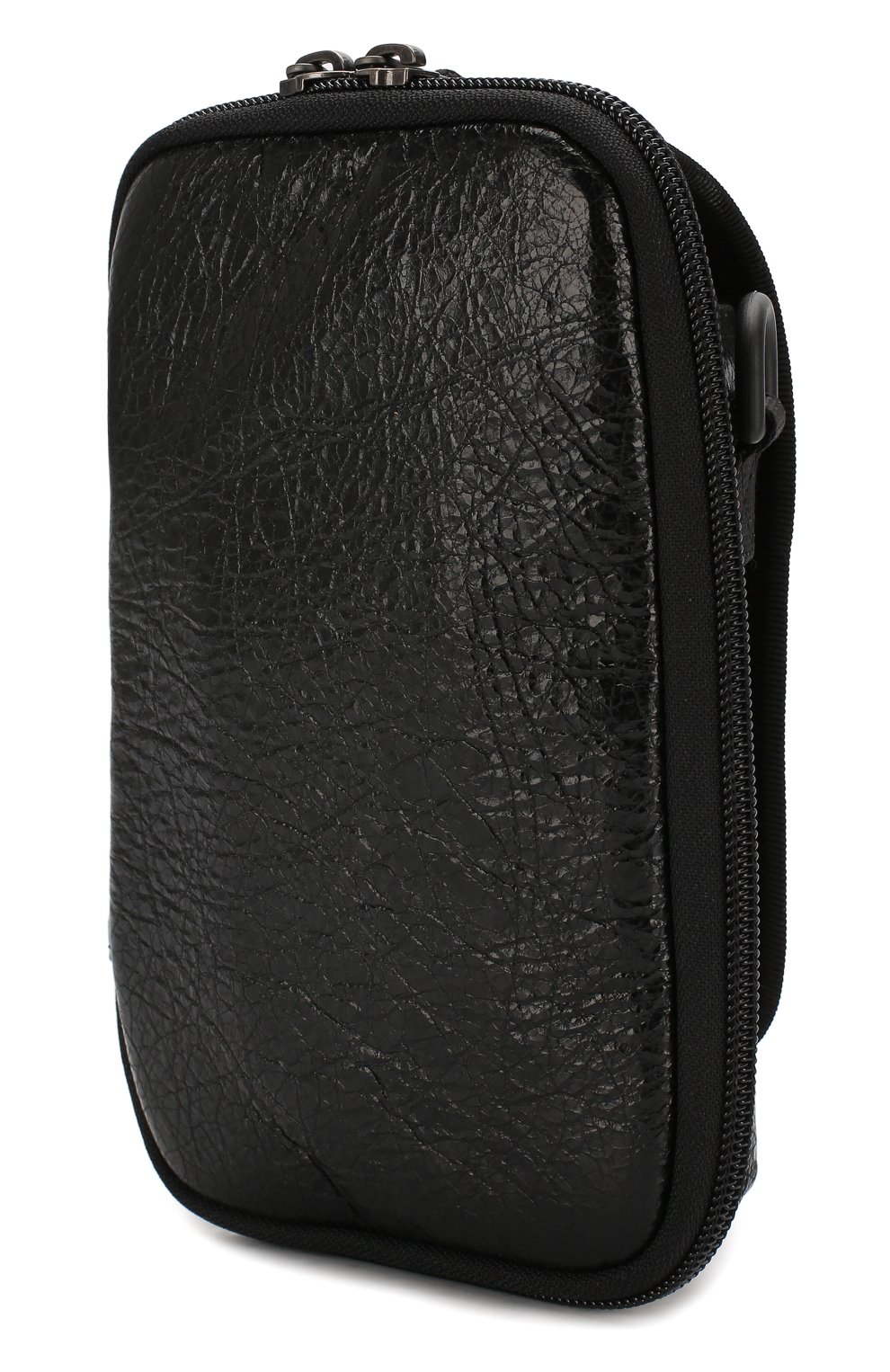 Мужская кожаная сумка explorer BALENCIAGA черного цвета, арт. 593329/DB9C5 | Фото 3 (Материал: Натуральная кожа; Размер: mini; Ремень/цепочка: На ремешке)