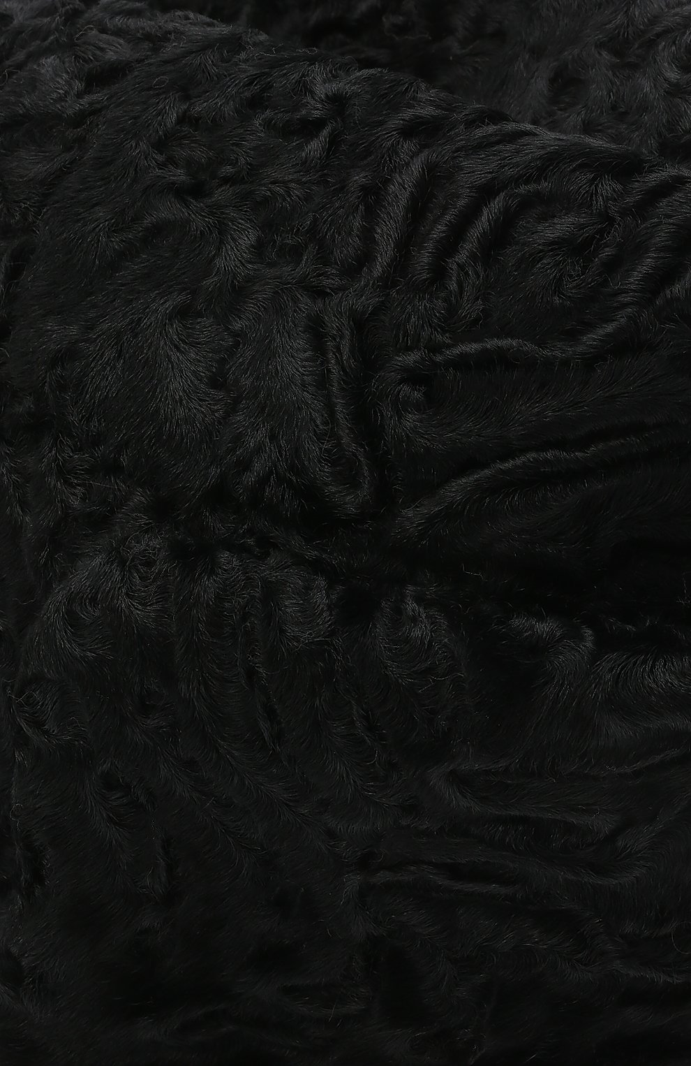 Мужская шапка с отворотом из меха каракульчи FURLAND черного цвета, арт. 0010301710063200000 | Фото 3 (Материал: Текстиль, Шерсть)