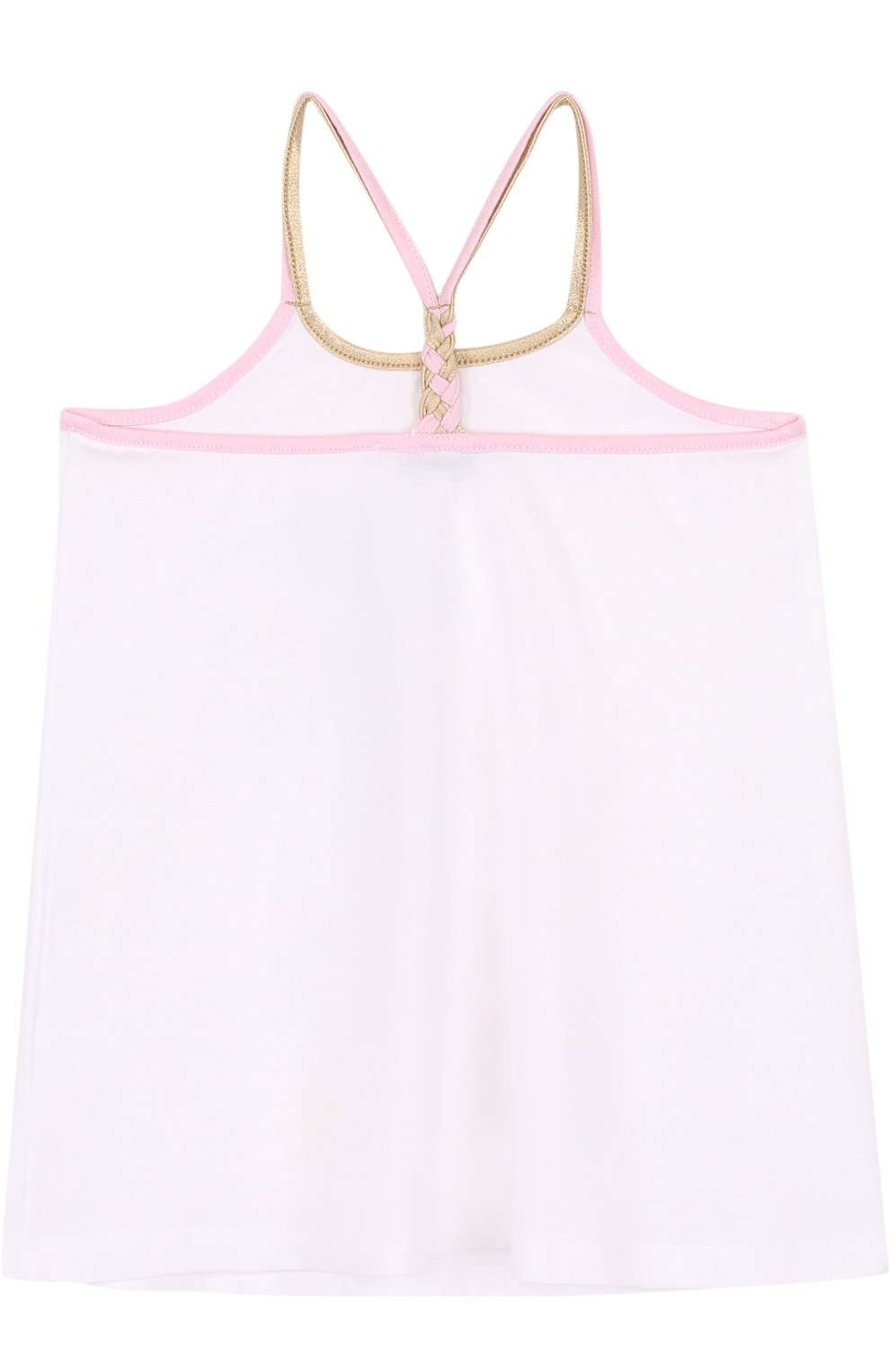 Детское пляжный сарафан с принтом MARC JACOBS (THE) белого цвета, арт. W12230/6A-12A | Фото 2 (Рукава: Короткие, Без рукавов; Девочки Кросс-КТ: Сарафан-одежда; Материал внешний: Синтетический материал, Хлопок; Статус проверки: Проверено, Проверена категория)