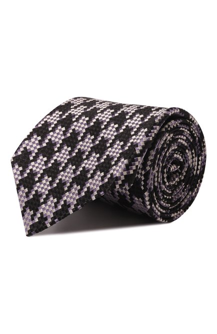 Мужской шелковый галстук TOM FORD фиолетового цвета, арт. STE001/SPP51 | Фото 1 (Материал: Шелк, Текстиль; Материал сплава: Проставлено; Нос: Не проставлено)