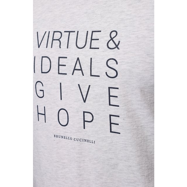 фото Хлопковая футболка brunello cucinelli