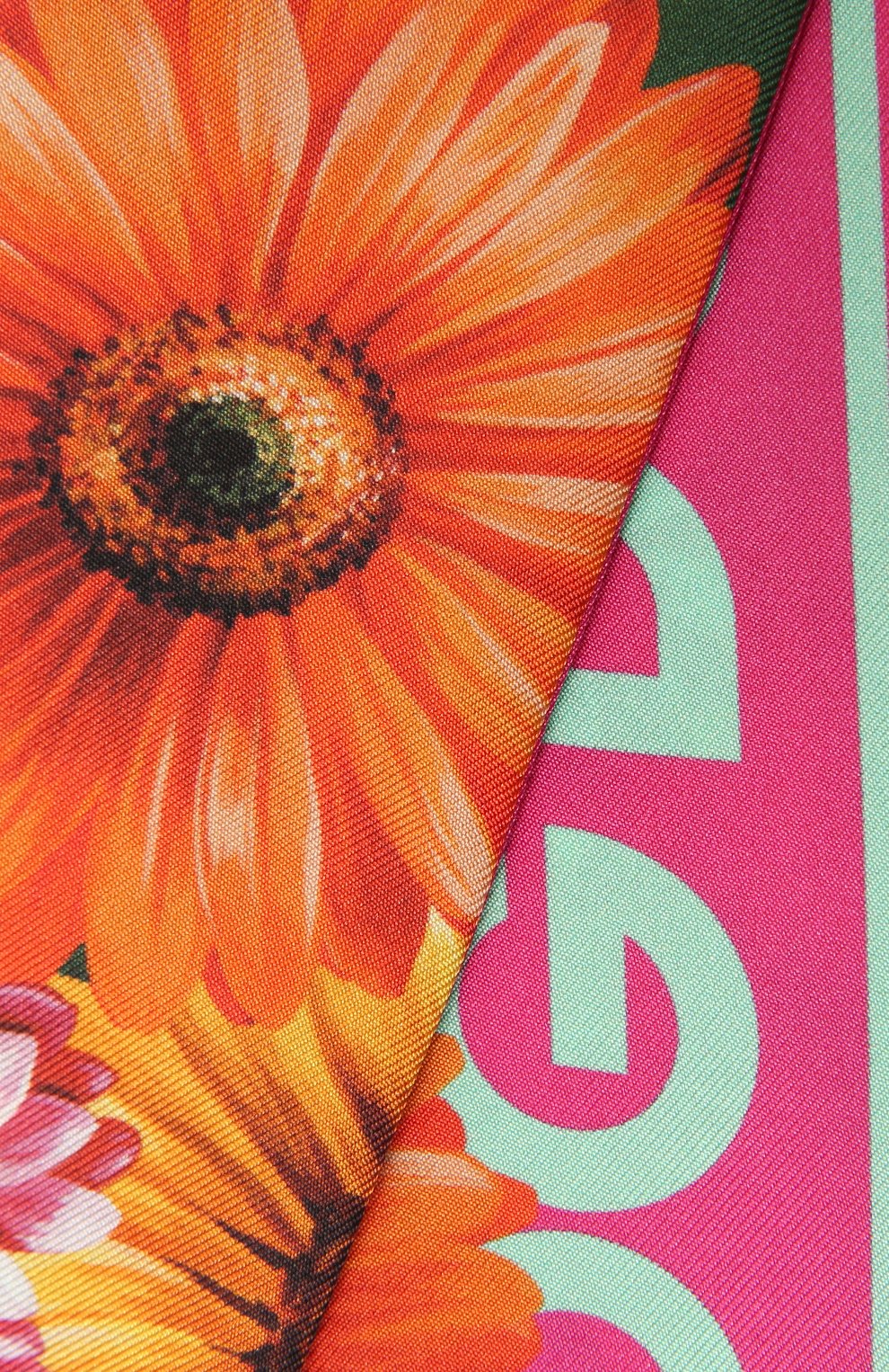 Женский шелковый шарф-бандо DOLCE & GABBANA розового цвета, арт. FS215A/G0TC2 | Фото 2 (Материал: Текстиль, Шелк; Принт: С принтом)