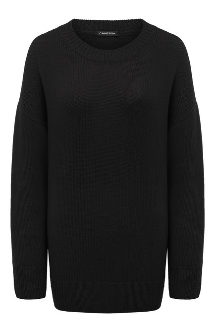 Женский кашемировый пуловер CANESSA черного цвета по цене 79850 руб., арт. HWKG003 FK0001 | Фото 1