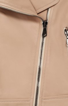 Детская кожаная куртка BRUNELLO CUCINELLI бежевого цвета, арт. BPTANY600A | Фото 3 (Материал внешний: Кожа, Натуральная кожа; Рукава: Длинные; Региональные ограничения белый список (Axapta Mercury): RU; Материал подклада: Синтетический материал; Кросс-КТ: Демисезон; Ростовка одежда: 4 года | 104 см, 6 лет | 116 см)