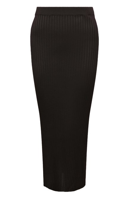 Женская юбка из вискозы JIL SANDER коричневого цвета по цене 98700 руб., арт. J02MA0165/J18287 | Фото 1