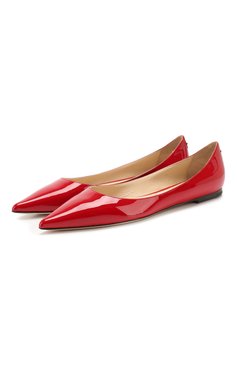 Женские красные кожаные балетки love JIMMY CHOO купить в интернет ...