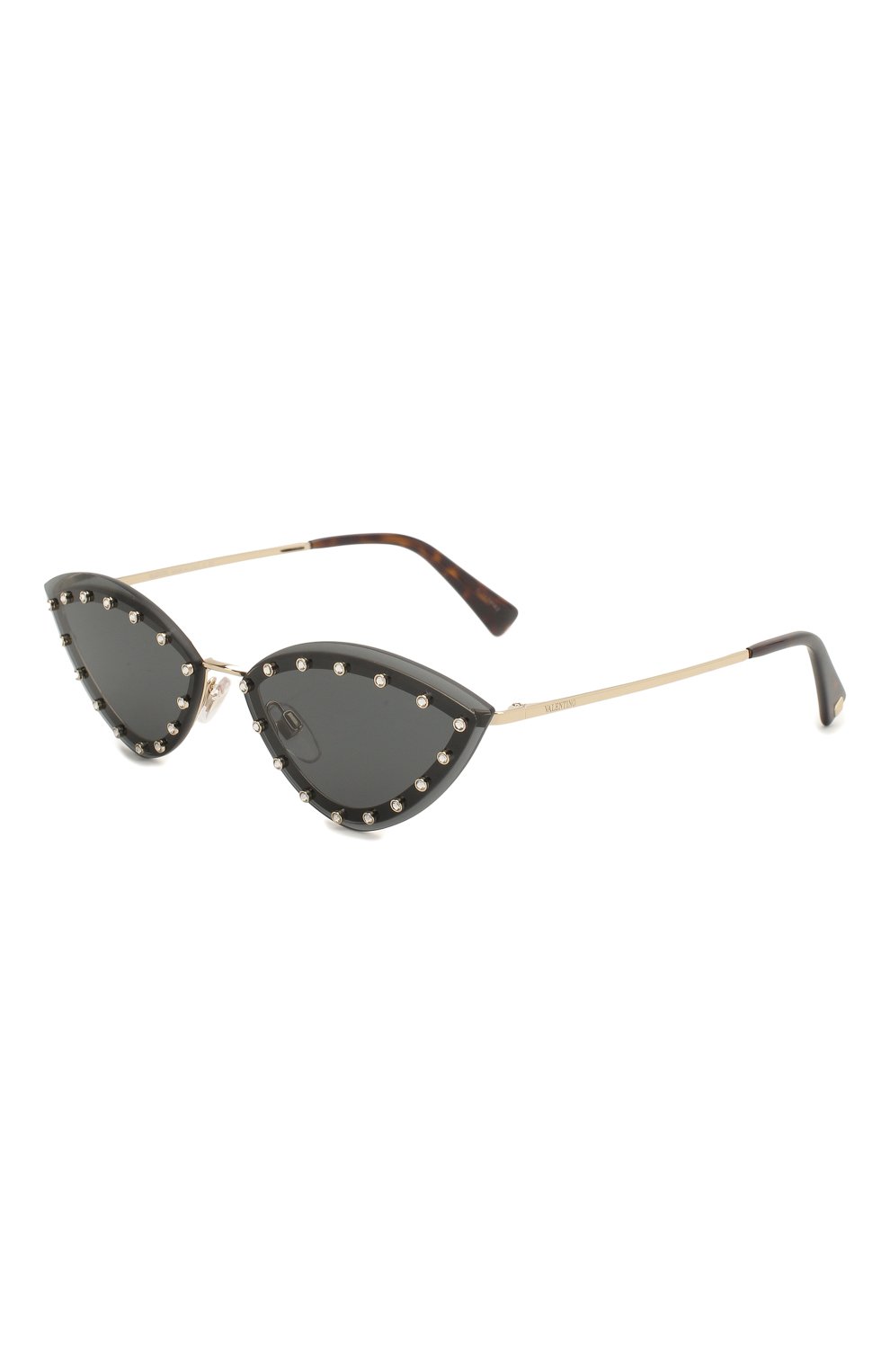 Женские солнцезащитные очки VALENTINO черного цвета, арт. 2033-300387 | Фото 3 (Тип очков: С/з; Оптика Гендер: оптика-женское; Очки форма: Cat-eye)