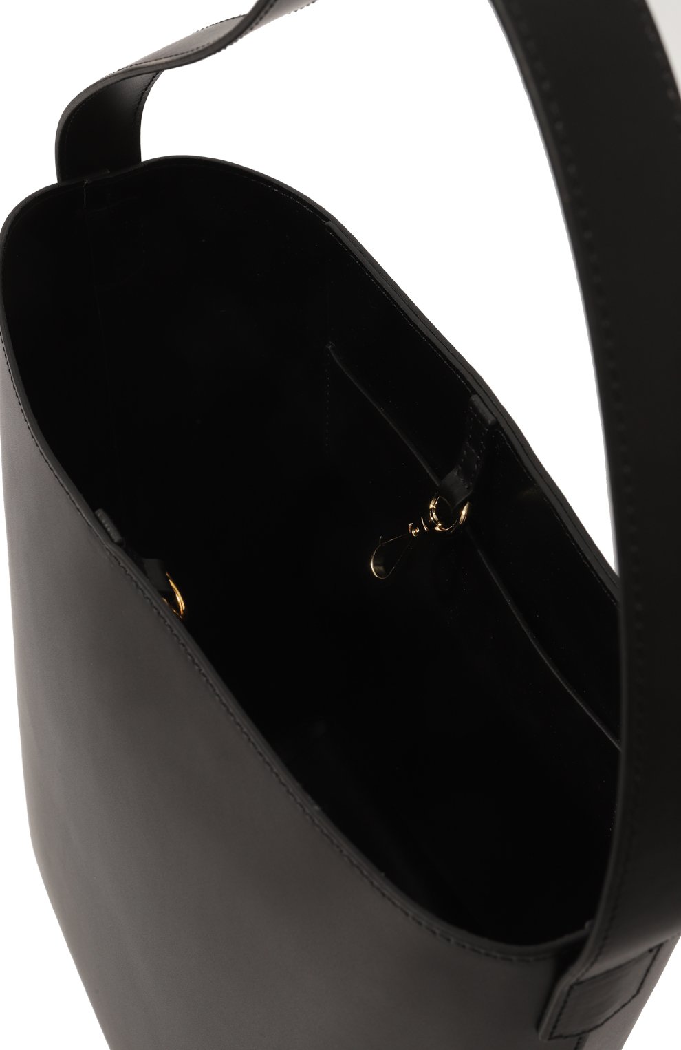 Женский сумка mami FRENZLAUER черного цвета, арт. MAMI/B1 | Фото 5 (Сумки-технические: Сумки-шопперы; Размер: medium; Материал: Натуральная кожа)