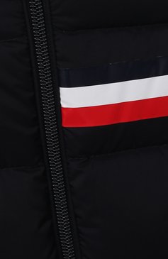 Детского пуховый жилет MONCLER темно-синего цвета, арт. G2-951-1A557-20-53333 | Фото 3 (Кросс-КТ НВ: Верхняя одежда-одежда, Утепленные; Ростовка одежда: 12 мес | 80 см, 18 мес | 86 см, 24 мес | 92 см, 36 мес | 98 см)