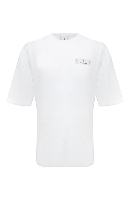 Мужская хлопковая футболка DIEGO VENTURINO белого цвета по цене 17900 руб., арт. D3W3TS0BASIC | Фото 1