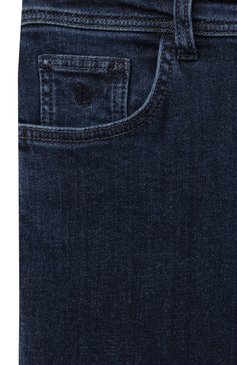 Детские джинсы STEFANO RICCI JUNIOR синего цвета, арт. YFT2302040/T130BL | Фото 3 (Детали: Однотонный; Материал сплава: Проставлено; Нос: Не проставлено; Материал внешний: Хлопок)