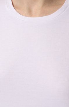 Женская хлопковая футболка DOROTHEE SCHUMACHER белого цвета, арт. 028304/ALL TIME FAV0RITES | Фото 5 (Принт: Без принта; Рукава: Короткие; Длина (для топов): Стандартные; Материал внешний: Хлопок; Женское Кросс-КТ: Футболка-одежда; Стили: Кэжуэл)