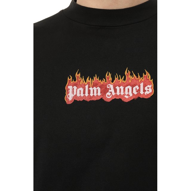 фото Хлопковый лонгслив palm angels