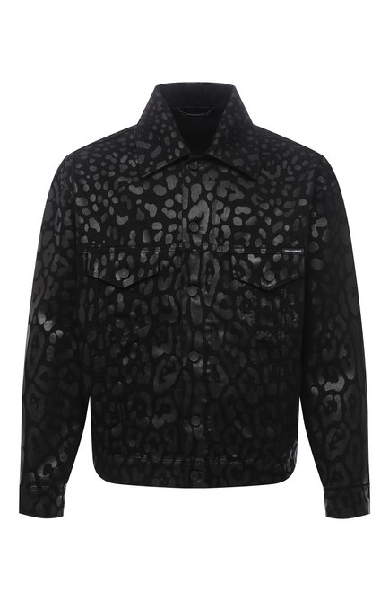 Мужская джинсовая куртка DOLCE & GABBANA черного цвета по цене 165500 руб., арт. G9W03D/G8ES7 | Фото 1