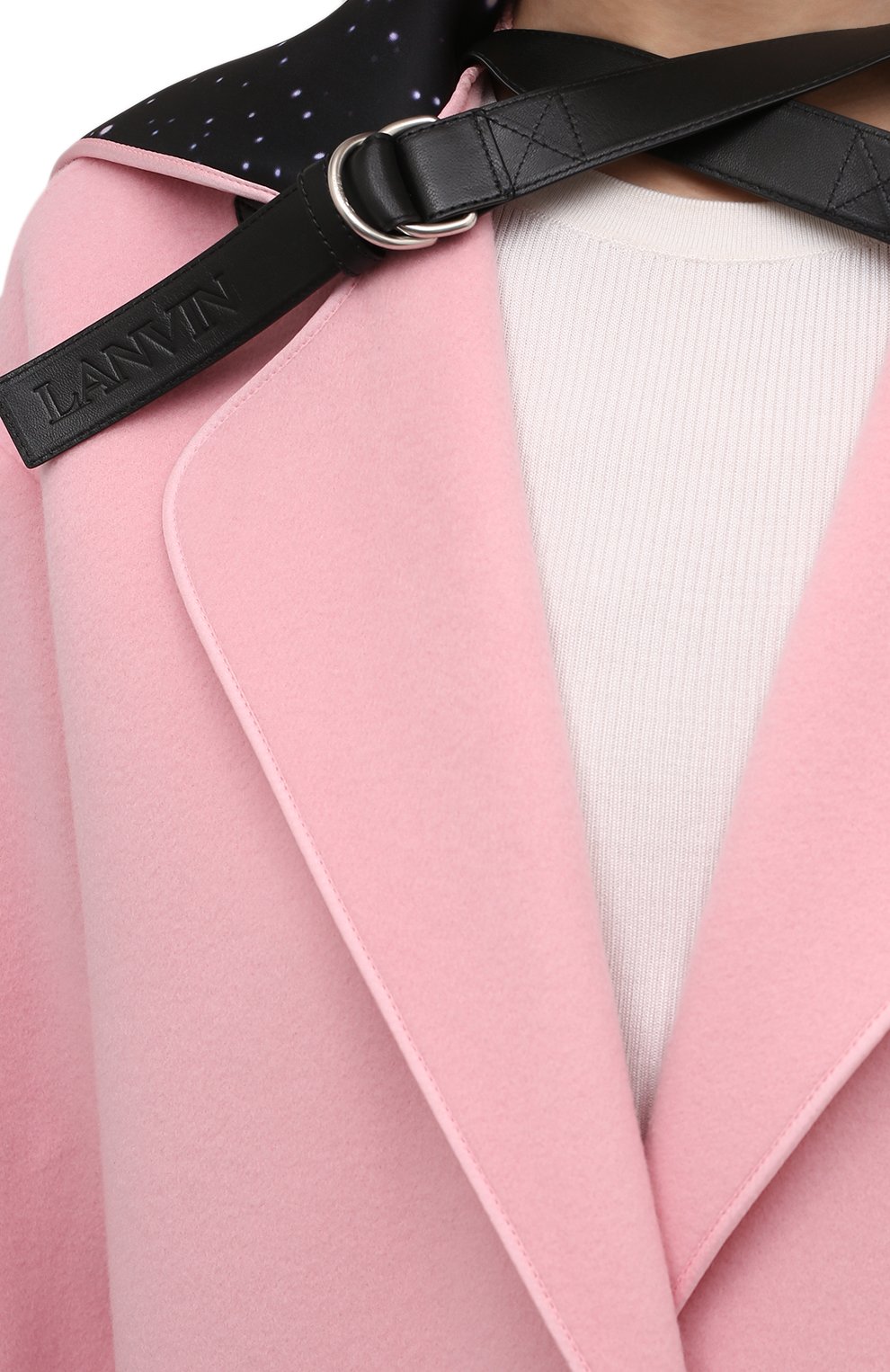 Женское розовое пальто из шерсти и кашемира LANVIN купить в интернет ...