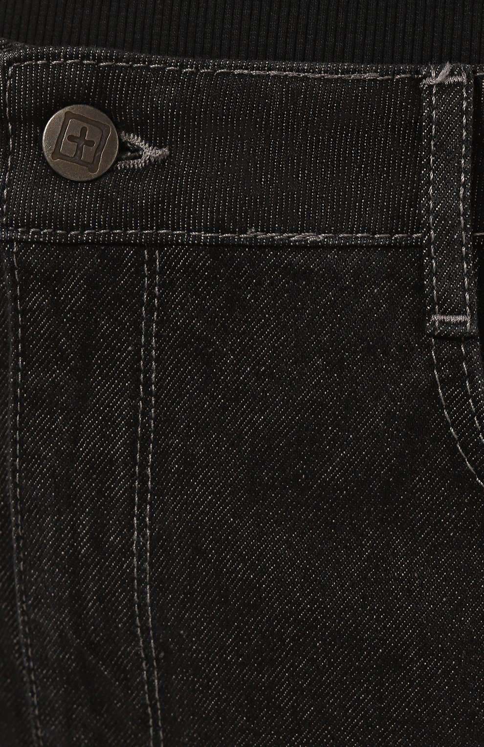 Женские джинсы KSUBI черного цвета, арт. WPS23DJ002 | Фото 5 (Кросс-КТ: Деним; Длина (брюки, джинсы): Стандартные; Материал внешний: Хлопок, Деним; Силуэт Ж (брюки и джинсы): Слим; Стили: Кэжуэл)