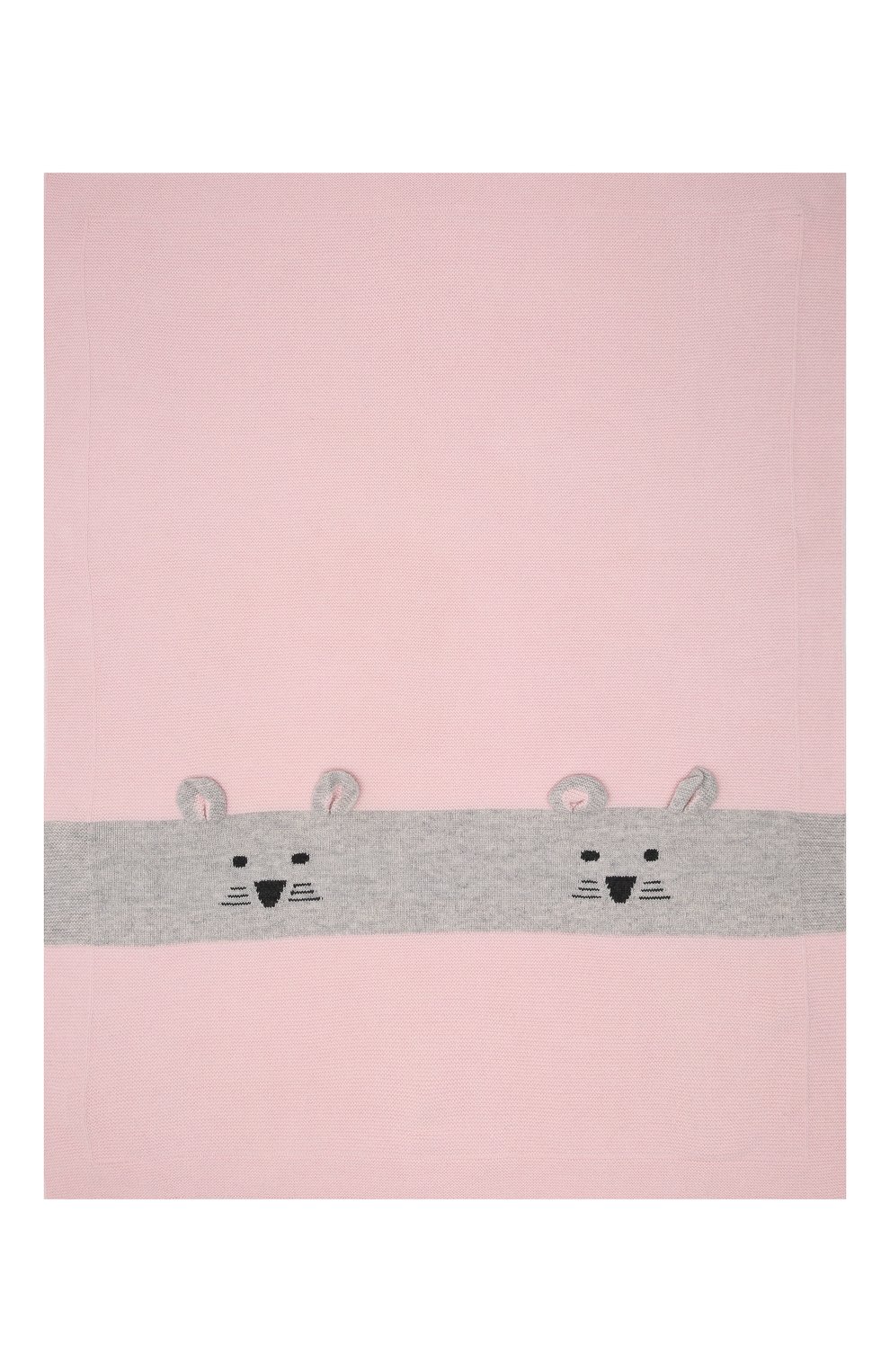 Детского шерстяное одеяло BABY T розового цвета, арт. 21AI152C0 | Фото 3 (Материал: Текстиль, Шерсть)