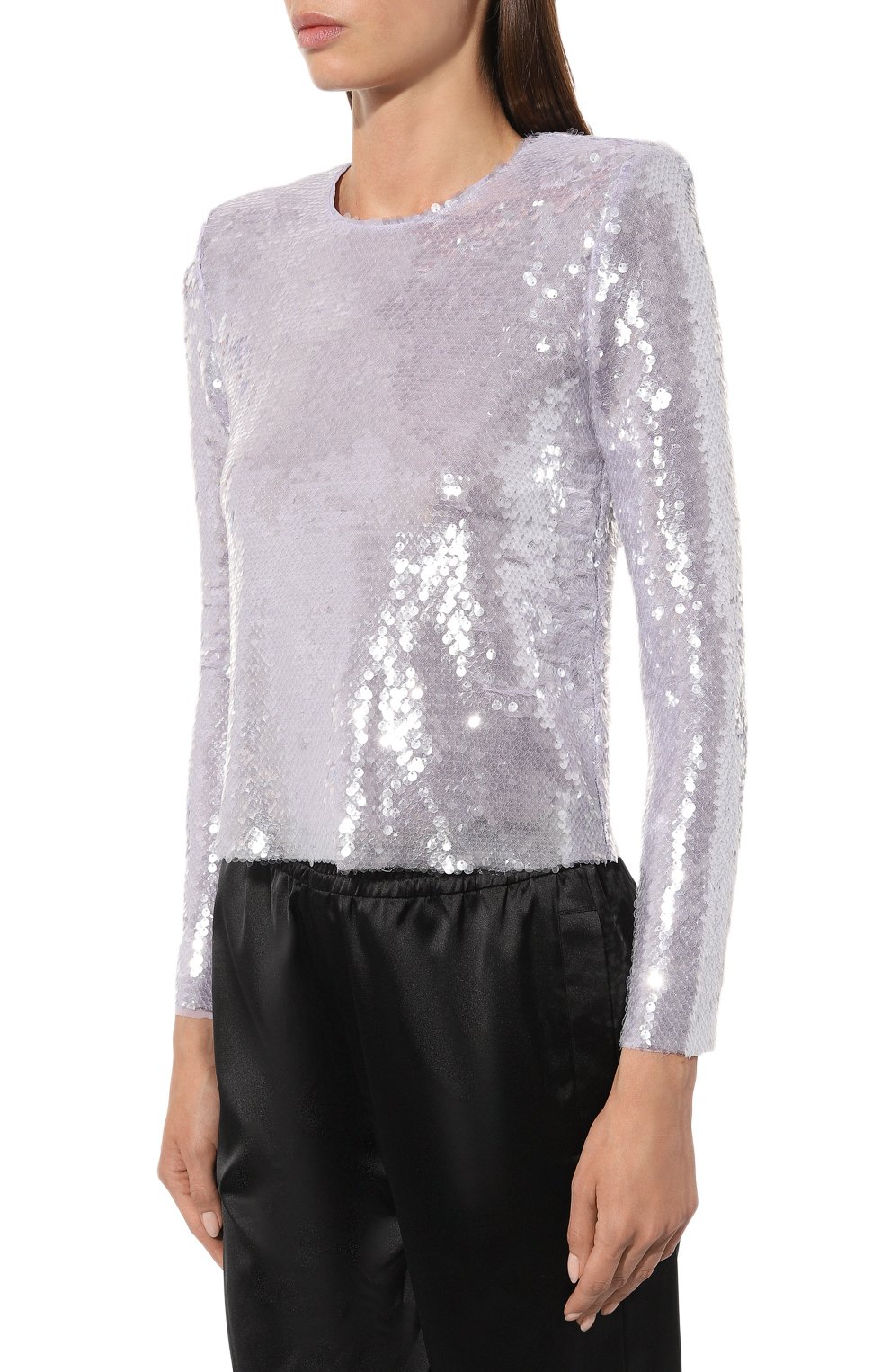 Msgm silver sequin top on sale