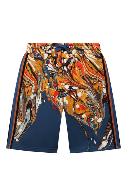 Детские хлопковые шорты DOLCE & GABBANA разноцветного цвета, арт. L4JQK5/G7BZV/8-14 | Фото 1 (Материал внешний: Хлопок; Ростовка одежда: 10 - 11 лет | 140 - 146см, 12 лет | 152 см, 8 лет | 128 см)