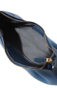 Женская сумка dimple moon small ELLEME голубого цвета, арт. DIMPLE M00N SMALL/LEATHER | Фото 5 (Сумки-технические: Сумки top-handle; Материал: Натуральная кожа; Размер: small)