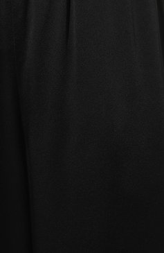 Женские брюки из вискозы NOBLE&BRULEE черного цвета, арт. NB91/160123/2 | Фото 5 (Длина (брюки, джинсы): Удлиненные; Силуэт Ж (брюки и джинсы): Широкие; Женское Кросс-КТ: Брюки-одежда; Материал сплава: Проставлено; Материал внешний: Вискоза; Драгоценные камни: Проставлено; Стили: Кэжуэл)