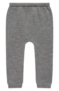 Детский комплект из пуловера и брюк BABY T серого цвета, арт. 22AI170C/18M-3A | Фото 4 (Материал внешний: Шерсть; Материал сплава: Проставлено; Нос: Не проставлено)