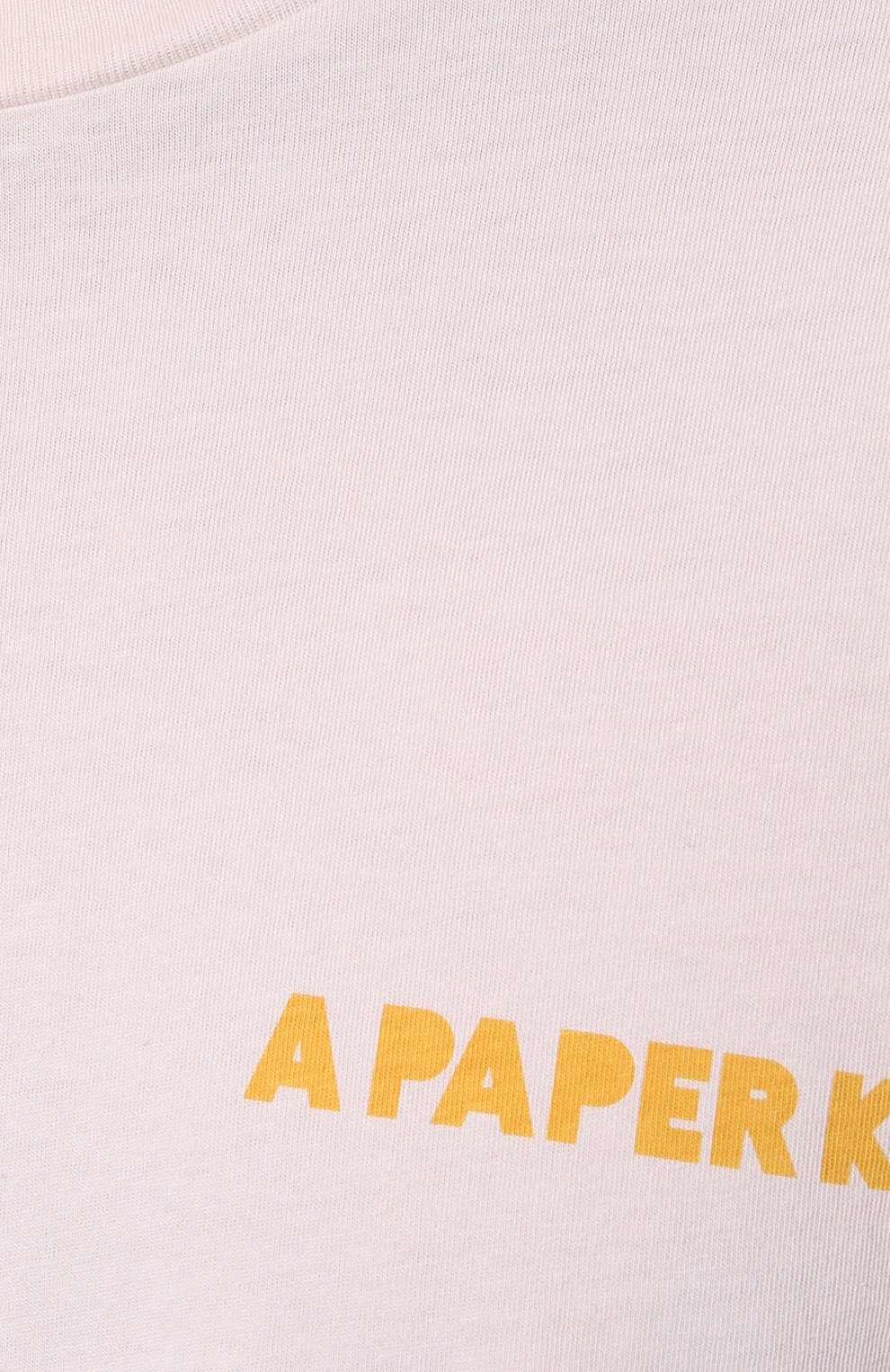 Хлопковая футболка A Paper Kid S3PKUATH014 Фото 5