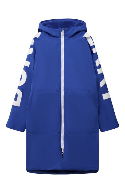 Детское пальто BURBERRY синего цвета по цене 75950 руб., арт. 8040904 | Фото 1