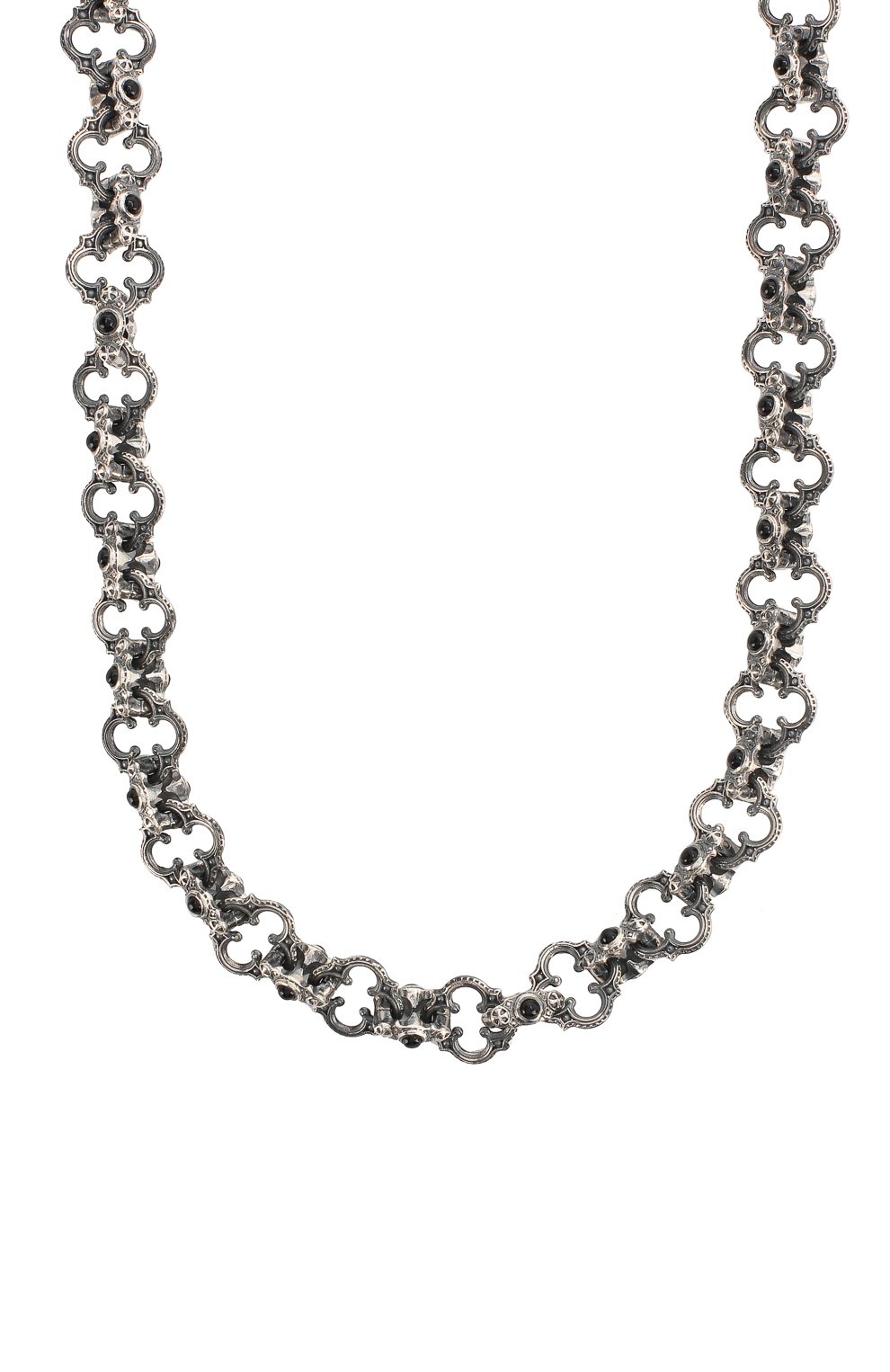 Мужского серебряная брючная цепь готика GL JEWELRY серебряного цвета, арт. M610002-S97-435 | Фото 2 (Региональные ограничения белый список (Axapta Mercury): RU; Материал: Металл)