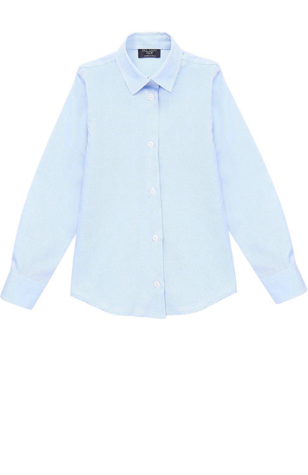 Рубашки Dal Lago, Хлопковая рубашка прямого кроя Dal Lago, Италия, Голубой, Хлопок: 100%;, 2297027  - купить