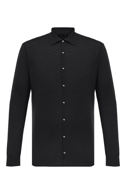 Мужская хлопковая рубашка VAN LAACK черного цвета по цене 32800 руб., арт. SAFIN0/S00174 | Фото 1