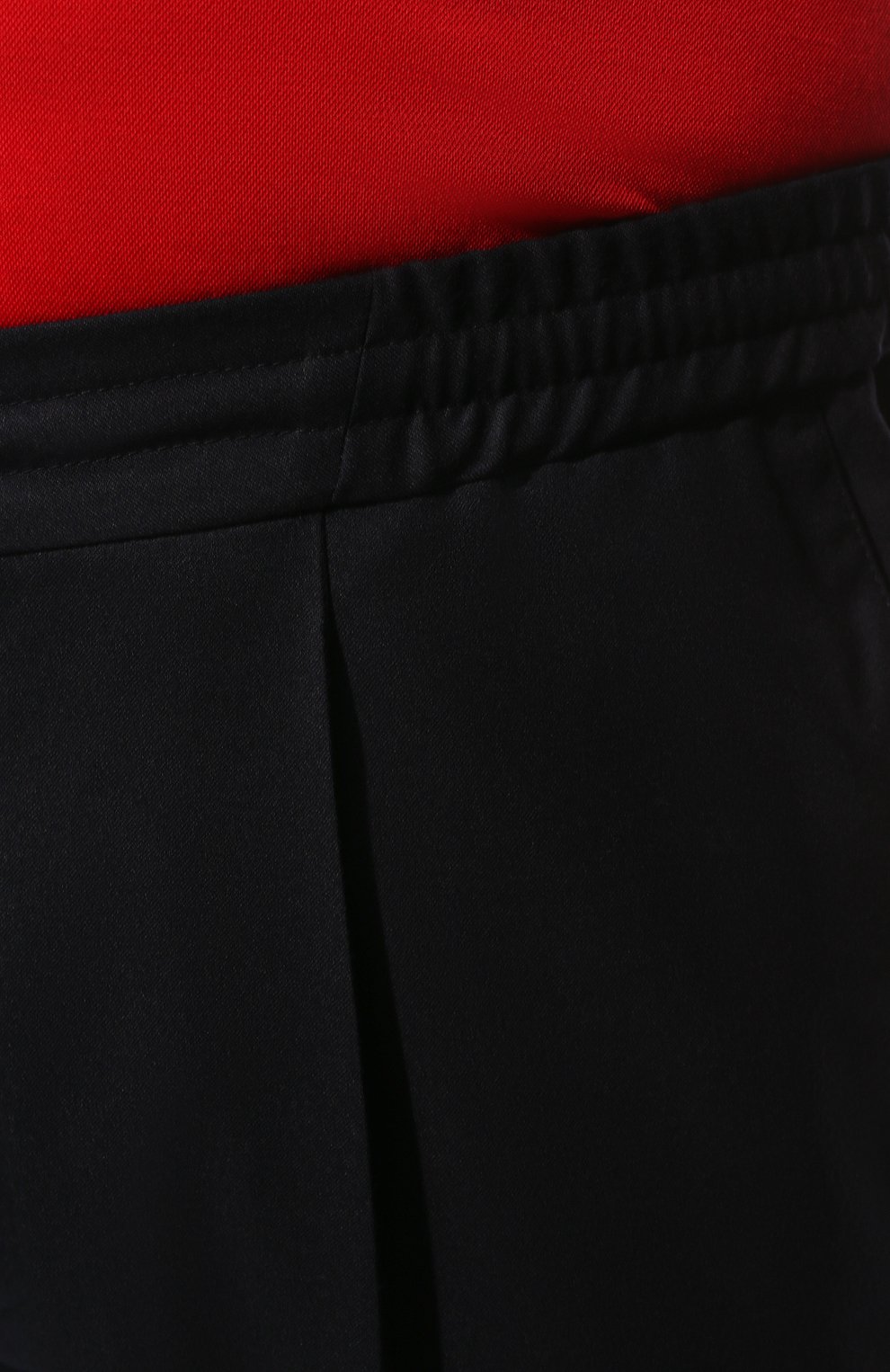 Мужские шерстяные брюки BRUNELLO CUCINELLI темно-синего цвета, арт. ME226E174W | Фото 5 (Big sizes: Big Sizes; Материал внешний: Шерсть; Длина (брюки, джинсы): Стандартные; Случай: Повседневный; Материал подклада: Синтетический материал; Стили: Кэжуэл)