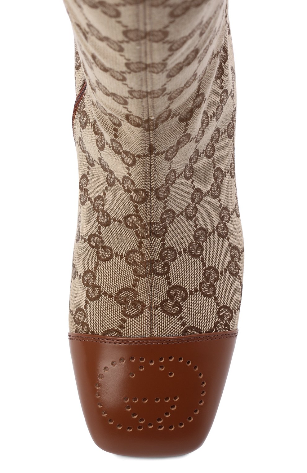Gucci Ellis GG-Monogram Canvas Knee-High Boots
