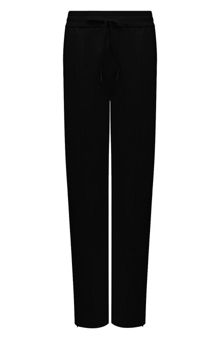 Женские брюки TOM FORD черного цвета, арт. PAK041-YAX283 | Фото 1 (Длина (брюки, джинсы): Стандартные; Материал внешний: Синтетический материал, Шелк; Силуэт Ж (брюки и джинсы): Широкие; Женское Кросс-КТ: Брюки-одежда; Стили: Спорт-шик; Региональные ограничения белый список (Axapta Mercury): RU)