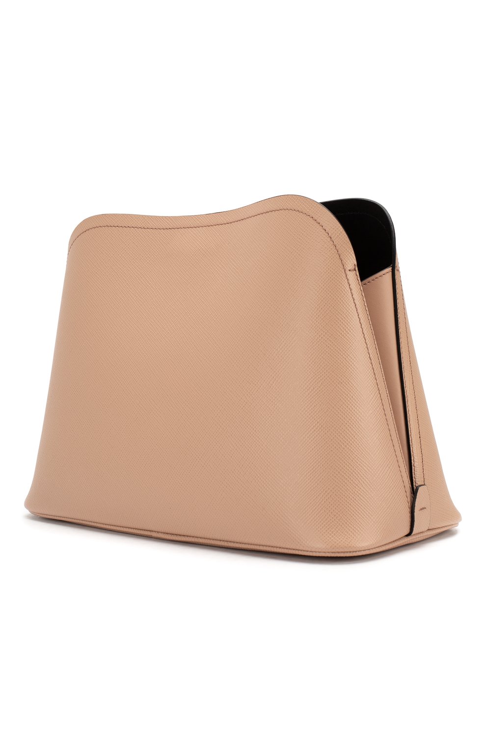 Женская сумка matinée PRADA бежевого цвета, арт. 1BA251-2ERX-F0UDW-OOO | Фото 2 (Сумки-технические: Сумки через плечо; Размер: medium; Материал: Натуральная кожа)