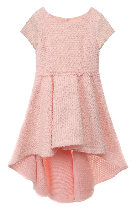 Детское хлопковое платье DESIGNERS CAT розового цвета, арт. 0100KK0KI00003/10A-12A | Фото 1 (Материал внешний: Синтетический материал; Случай: Повседневный; Рукава: Короткие; Материал подклада: Хлопок; Девочки Кросс-КТ: Платье-одежда; Ростовка одежда: 10 - 11 лет | 140 - 146см, 12 лет | 152 см)