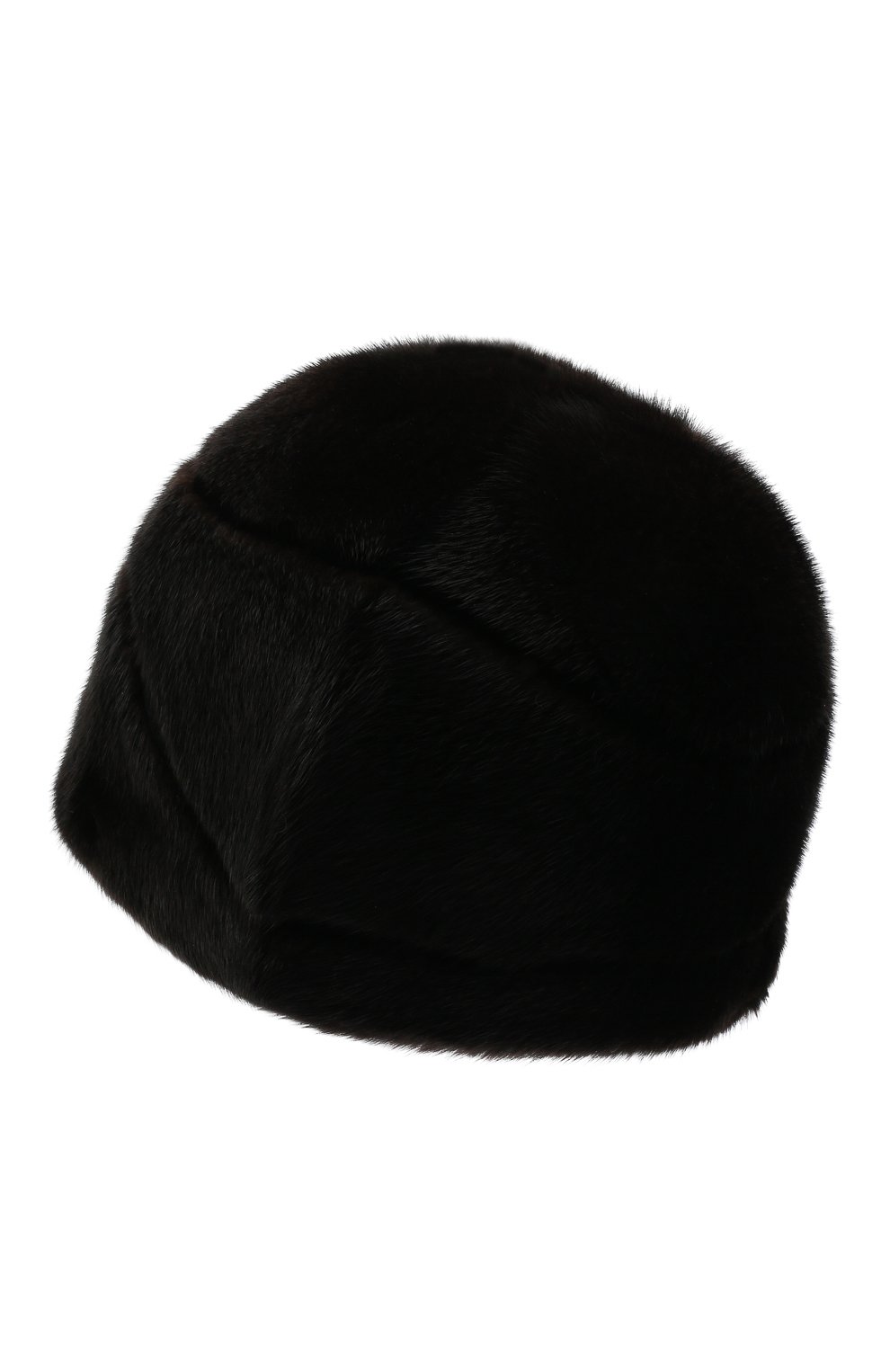 Женская шапка жизель из меха норки FURLAND черного цвета, арт. 0168700110154300112 | Фото 3 (Материал: Натуральный мех)