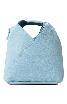 Женская сумка japanese MM6 голубого цвета, арт. S54WD0106/P4344 | Фото 1 (Сумки-технические: Сумки top-handle; Ремень/цепочка: На ремешке; Размер: small)