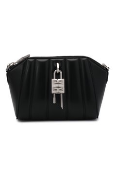 Женская сумка antigona lock xs GIVENCHY черного цвета, арт. BB50KDB16J | Фото 1 (Сумки-технические: Сумки top-handle; Материал: Натуральная кожа; Размер: mini; Ремень/цепочка: На ремешке)