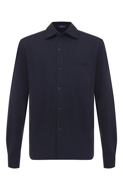 Мужская хлопковая рубашка KNT темно-синего цвета по цене 138500 руб., арт. UMM0422 | Фото 1